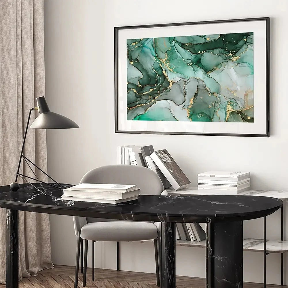 Green Marble Tones Framed Art Print Green Marble Tones Framed Art Print wall art product djero.adlibeshe yahoo.com / Shutterstock
