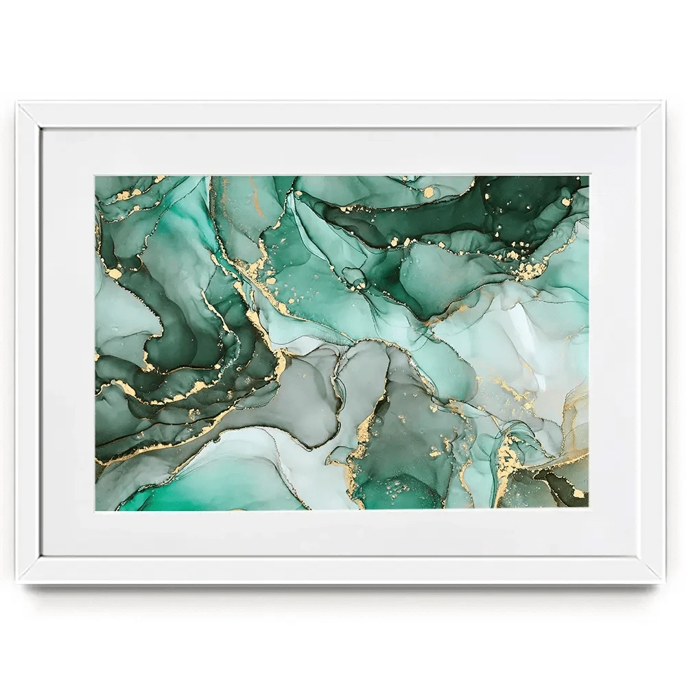 Green Marble Tones Framed Art Print Green Marble Tones Framed Art Print wall art product djero.adlibeshe yahoo.com / Shutterstock