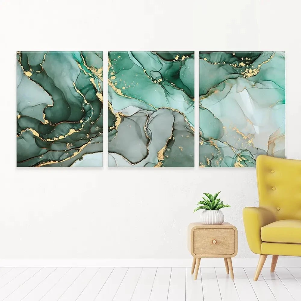 Green Marble Tones Trio Canvas Print Green Marble Tones Trio Canvas Print wall art product djero.adlibeshe yahoo.com / Shutterstock