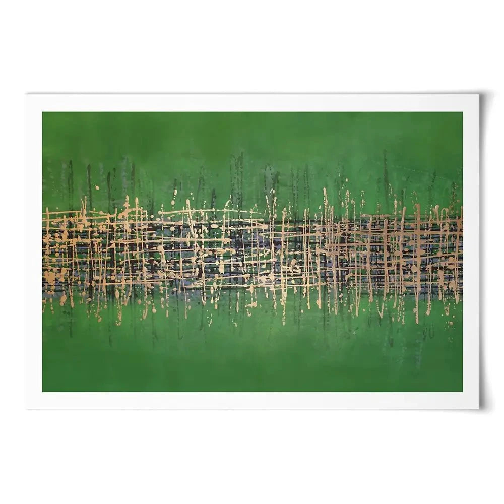 Green Meets Gold Art Print Green Meets Gold Art Print wall art product Maria Moretti