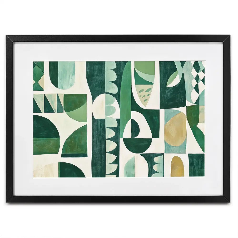 Green Modernist Framed Art Print Green Modernist Framed Art Print wall art product Sisi And Seb - Independent