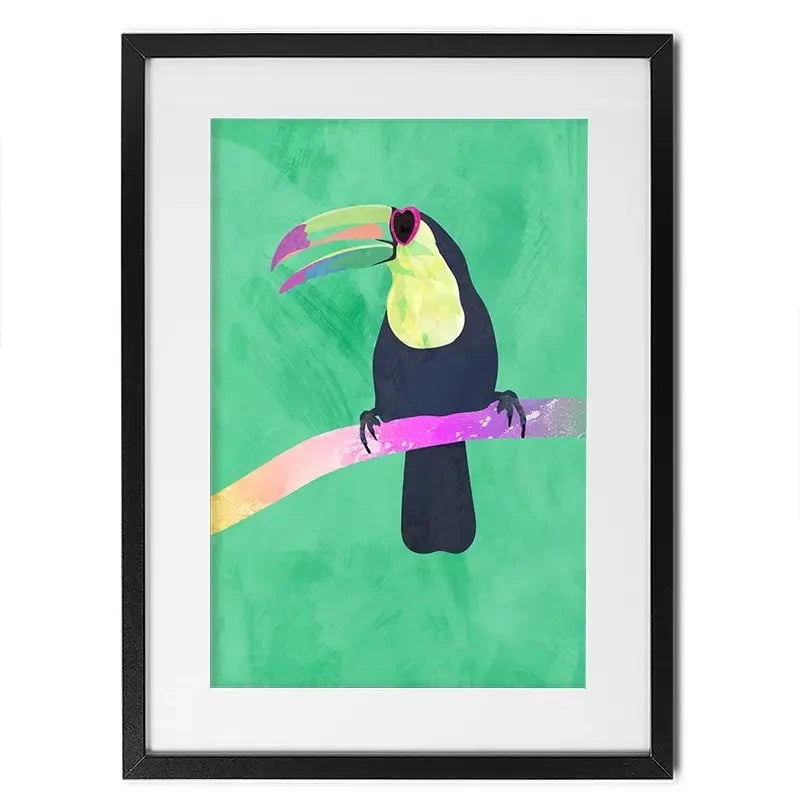 Green Toucan Framed Art Print Green Toucan Framed Art Print wall art product Sarah Manovski
