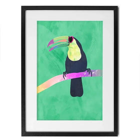 Green Toucan Framed Art Print Green Toucan Framed Art Print wall art product Sarah Manovski