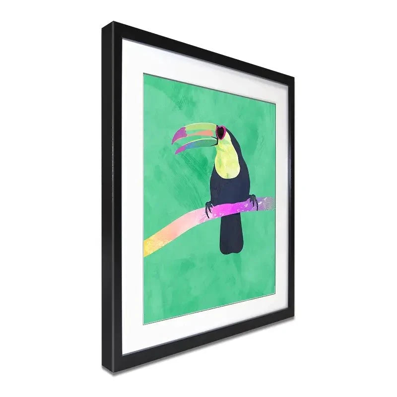Green Toucan Framed Art Print Green Toucan Framed Art Print wall art product Sarah Manovski