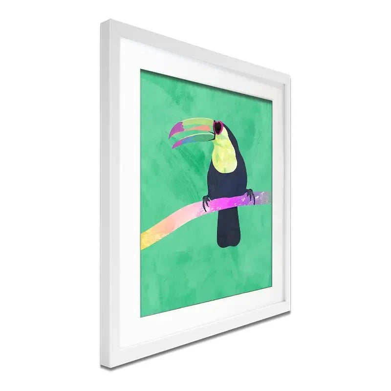 Green Toucan Framed Art Print Green Toucan Framed Art Print wall art product Sarah Manovski