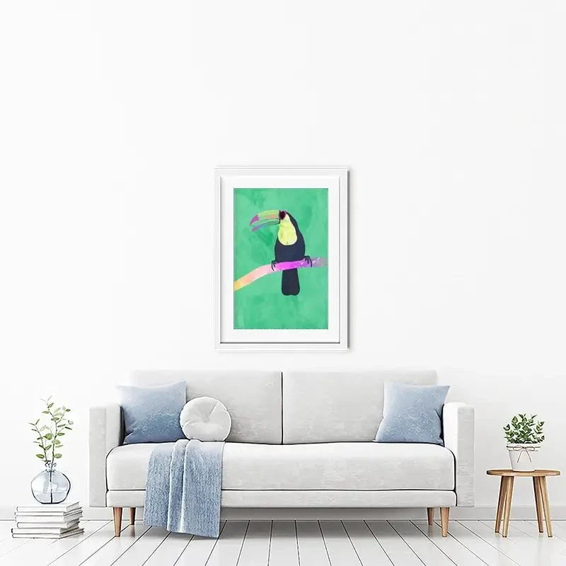 Green Toucan Framed Art Print Green Toucan Framed Art Print wall art product Sarah Manovski
