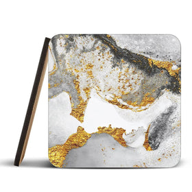 Grey And White Marble Coaster Set Grey And White Marble Coaster Set wall art product CARACOLLA / Shutterstock