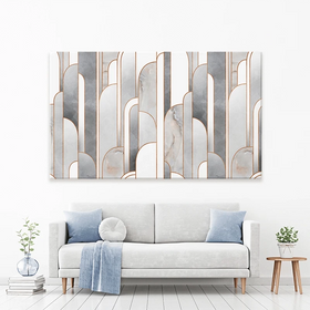 Grey Art Deco Canvas Print Grey Art Deco Canvas Print wall art product An Ya / Shutterstock