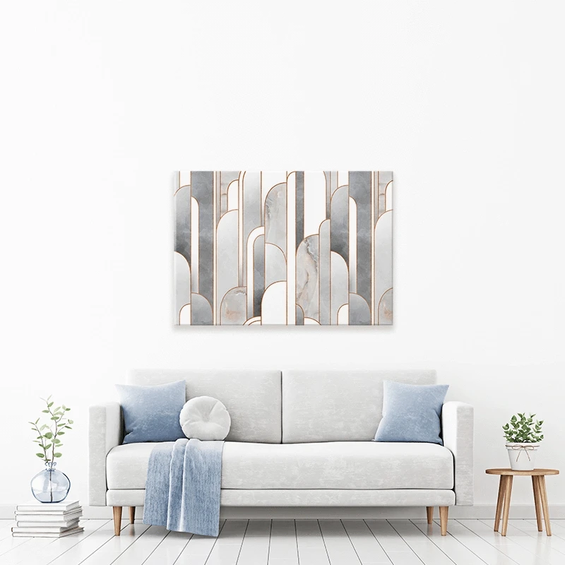 Grey Art Deco Canvas Print Grey Art Deco Canvas Print wall art product An Ya / Shutterstock
