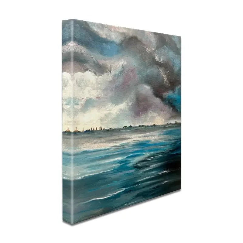 Grey Bay Canvas Print Grey Bay Canvas Print wall art product Violeta Allaberdieva