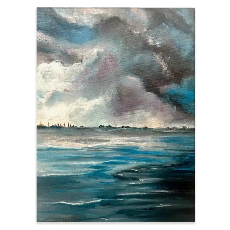Grey Bay Canvas Print Grey Bay Canvas Print wall art product Violeta Allaberdieva