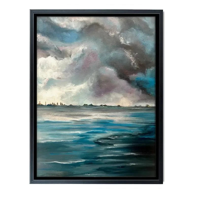 Grey Bay Canvas Print Grey Bay Canvas Print wall art product Violeta Allaberdieva