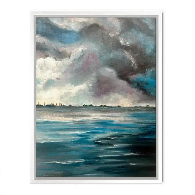 Grey Bay Canvas Print Grey Bay Canvas Print wall art product Violeta Allaberdieva