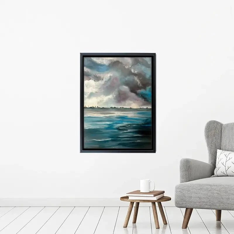 Grey Bay Canvas Print Grey Bay Canvas Print wall art product Violeta Allaberdieva