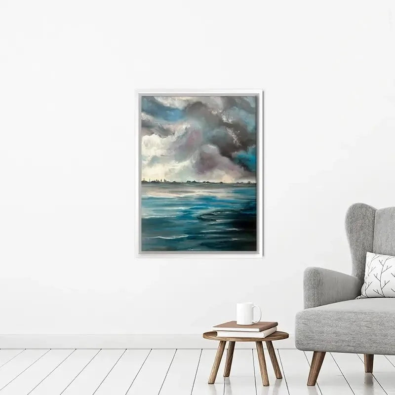 Grey Bay Canvas Print Grey Bay Canvas Print wall art product Violeta Allaberdieva