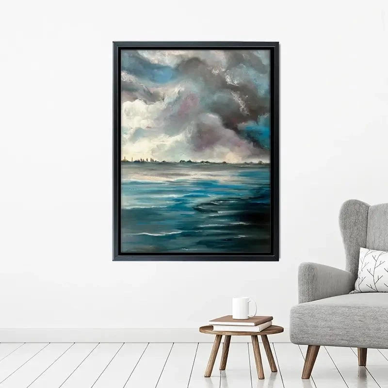Grey Bay Canvas Print Grey Bay Canvas Print wall art product Violeta Allaberdieva