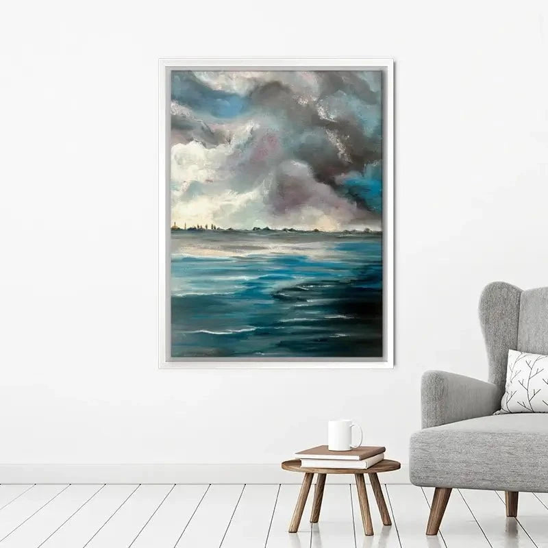 Grey Bay Canvas Print Grey Bay Canvas Print wall art product Violeta Allaberdieva