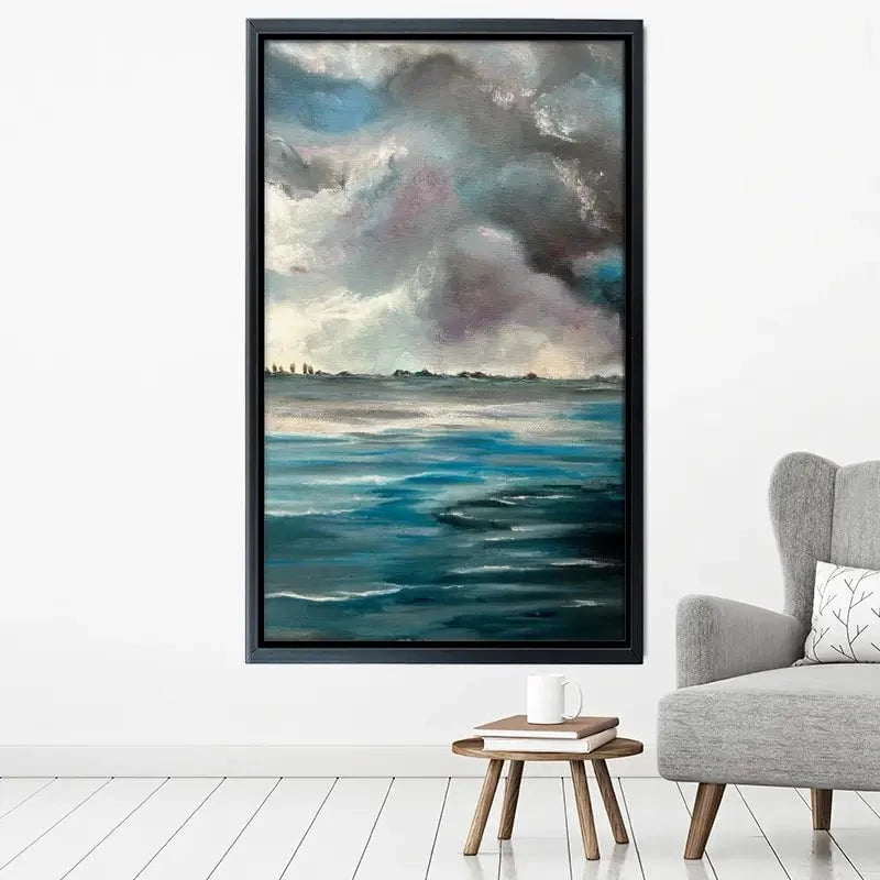 Grey Bay Canvas Print Grey Bay Canvas Print wall art product Violeta Allaberdieva