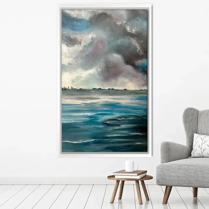 Grey Bay Canvas Print Grey Bay Canvas Print wall art product Violeta Allaberdieva