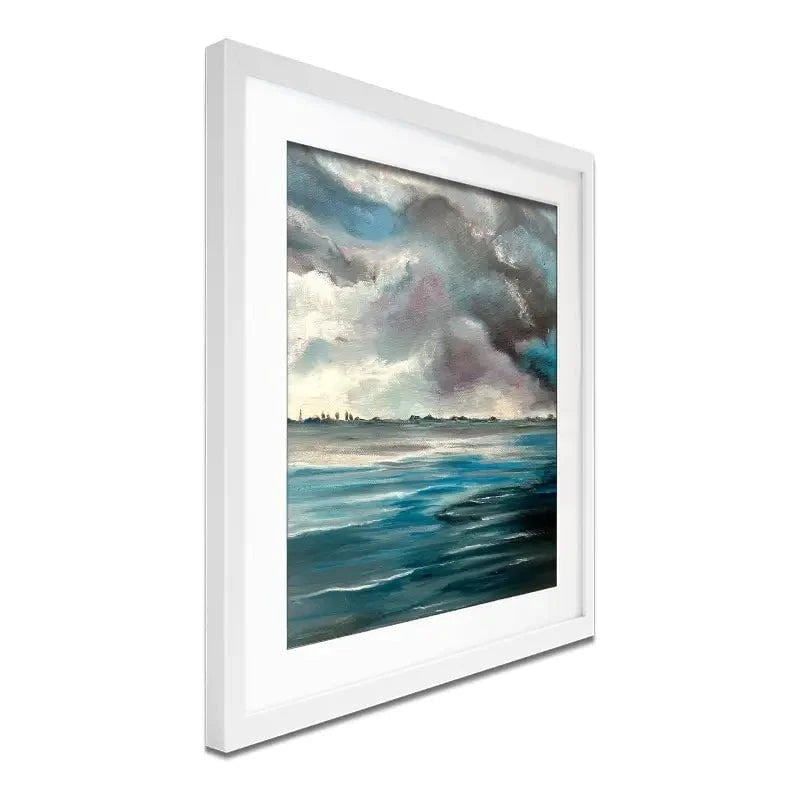 Grey Bay Framed Art Print Grey Bay Framed Art Print wall art product Violeta Allaberdieva