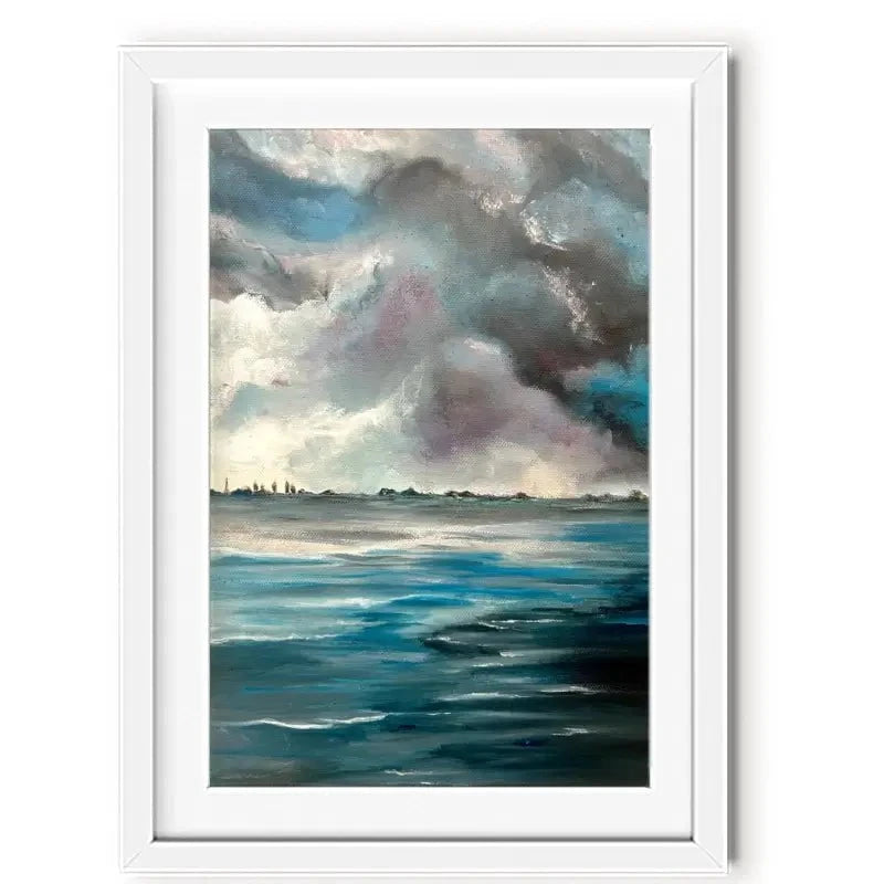 Grey Bay Framed Art Print Grey Bay Framed Art Print wall art product Violeta Allaberdieva