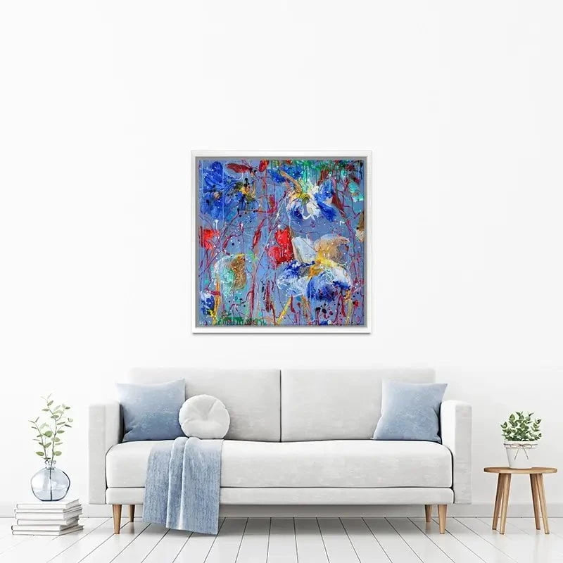 Growing In Blue Canvas Print Growing In Blue Canvas Print wall art product Studio Paint-Ing