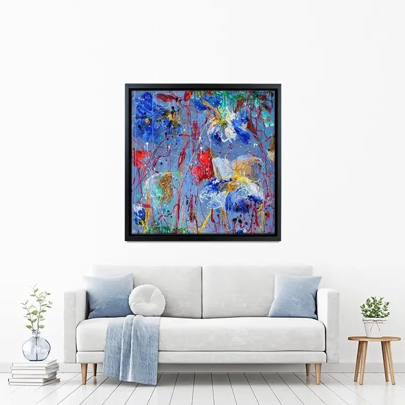 Growing In Blue Canvas Print Growing In Blue Canvas Print wall art product Studio Paint-Ing