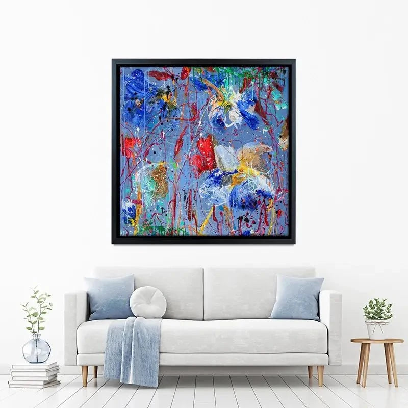 Growing In Blue Canvas Print Growing In Blue Canvas Print wall art product Studio Paint-Ing
