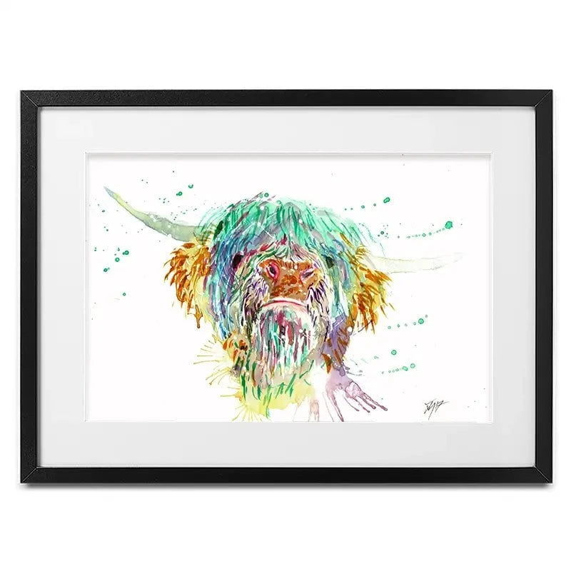 Grumpy Cow Framed Art Print Grumpy Cow Framed Art Print wall art product Jamie Taylor