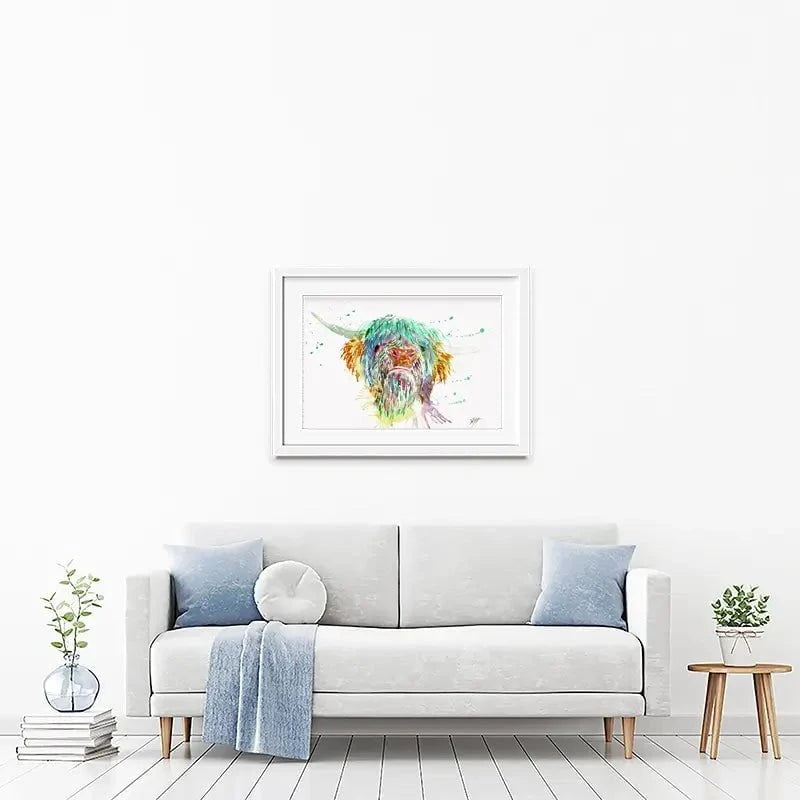 Grumpy Cow Framed Art Print Grumpy Cow Framed Art Print wall art product Jamie Taylor