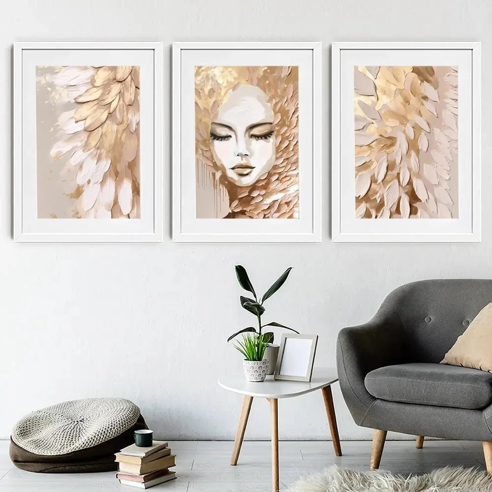 Halo Complement Framed Art Print Trio Halo Complement Framed Art Print Trio wall art product Isabella Karolewicz