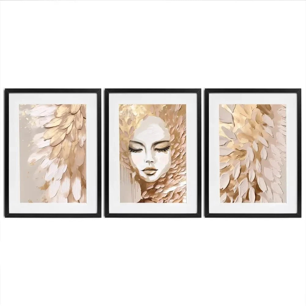 Halo Complement Framed Art Print Trio Halo Complement Framed Art Print Trio wall art product Isabella Karolewicz
