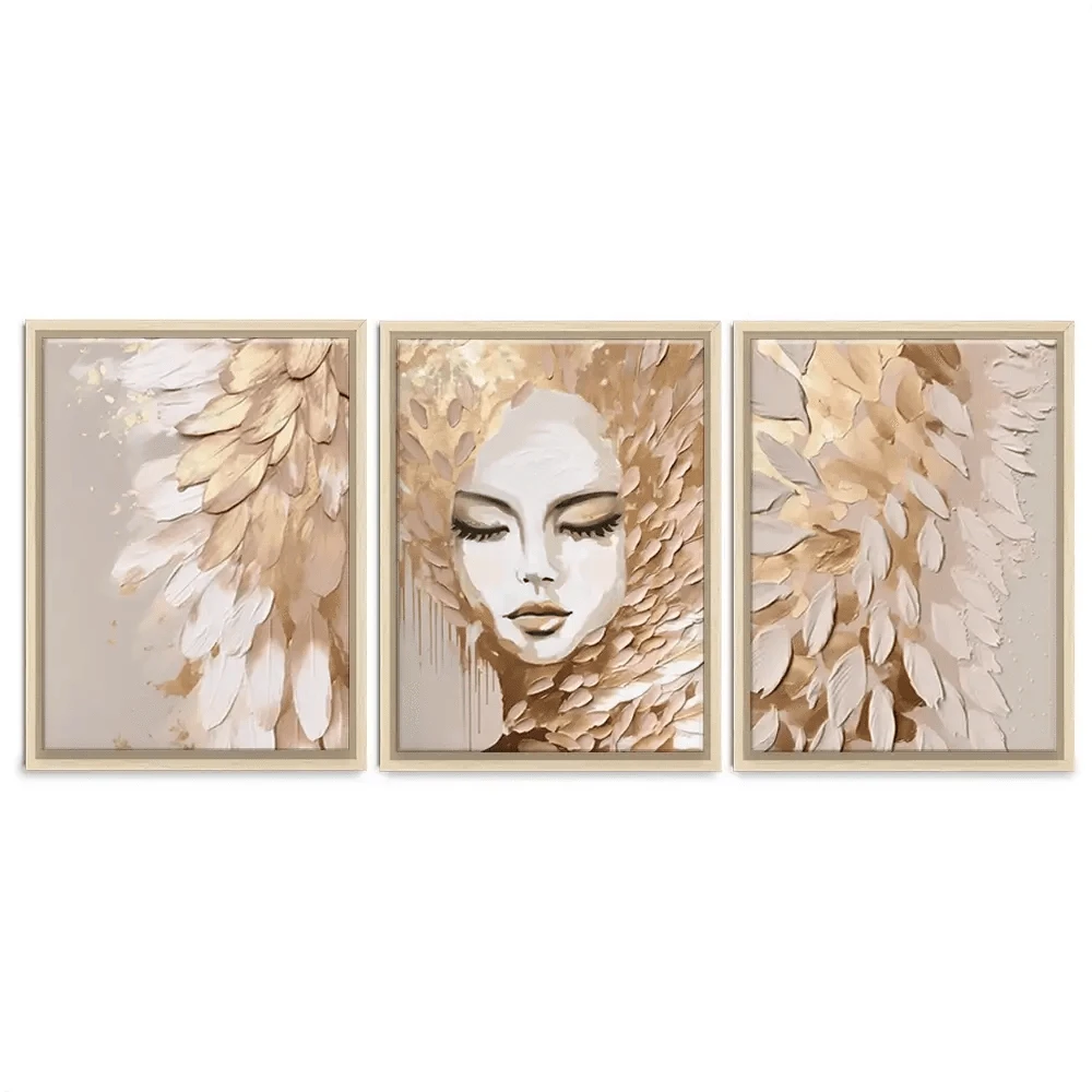 Halo Complement Trio Canvas Print Halo Complement Trio Canvas Print wall art product Isabella Karolewicz