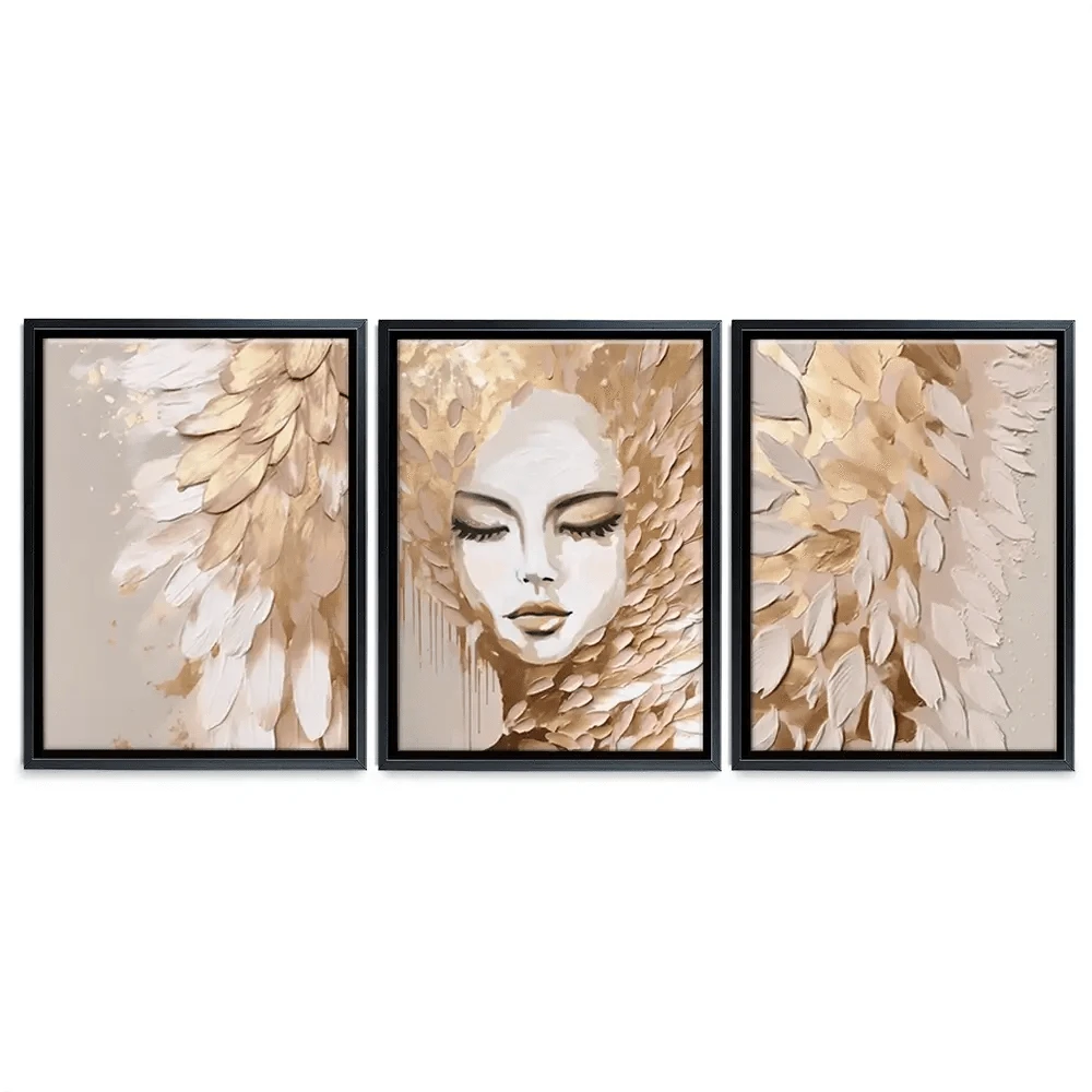Halo Complement Trio Canvas Print Halo Complement Trio Canvas Print wall art product Isabella Karolewicz