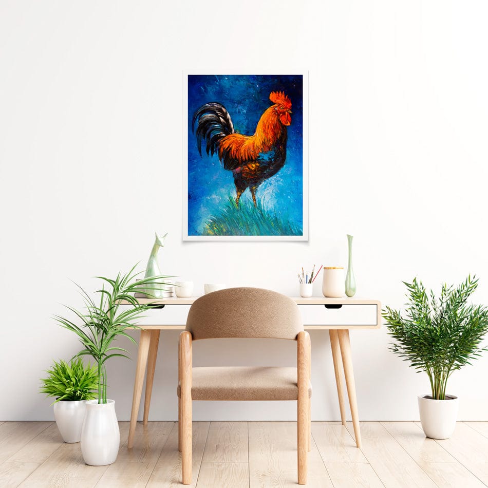 Handsome Rooster Art Print wall art product Ivailo Nikolov / Shutterstock