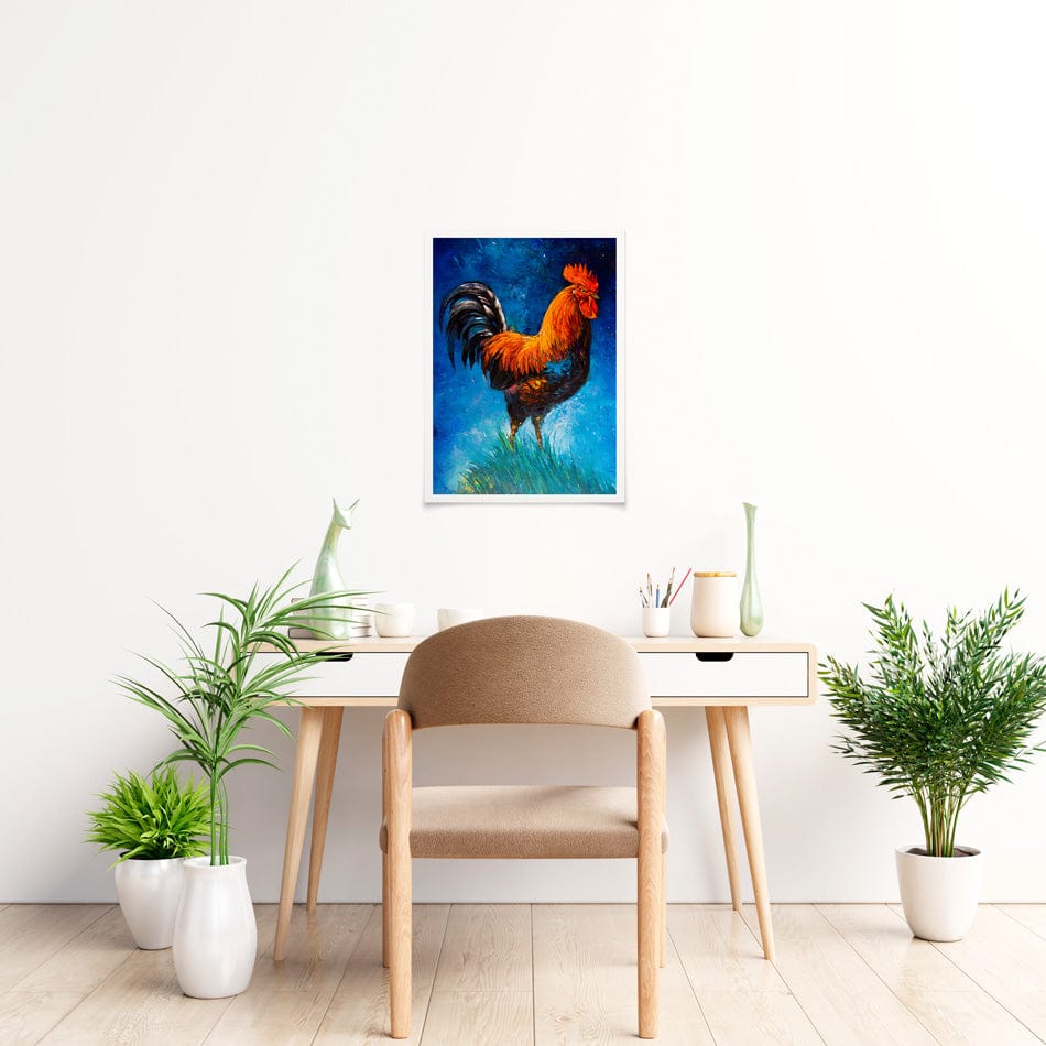Handsome Rooster Art Print wall art product Ivailo Nikolov / Shutterstock