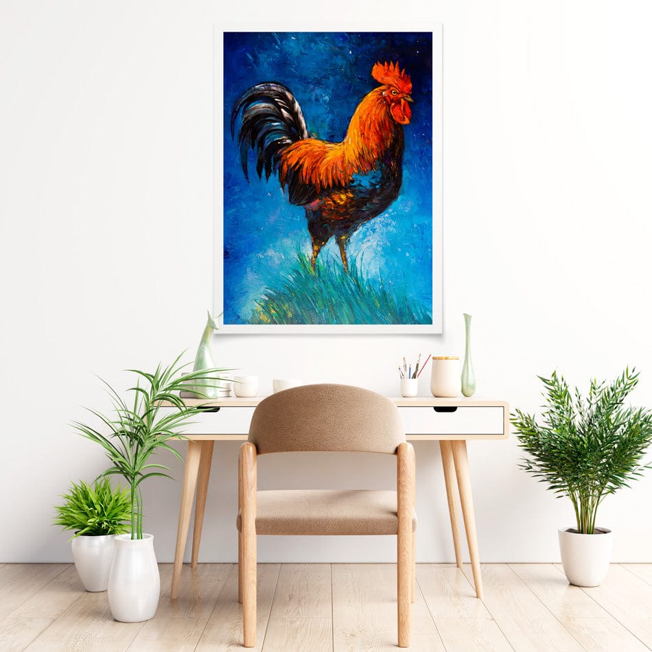 Handsome Rooster Art Print wall art product Ivailo Nikolov / Shutterstock
