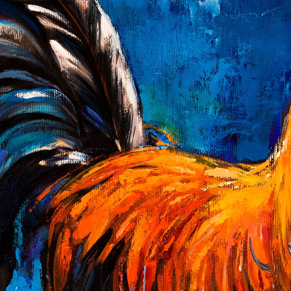 Handsome Rooster Art Print wall art product Ivailo Nikolov / Shutterstock