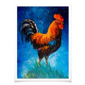 Handsome Rooster Art Print wall art product Ivailo Nikolov / Shutterstock