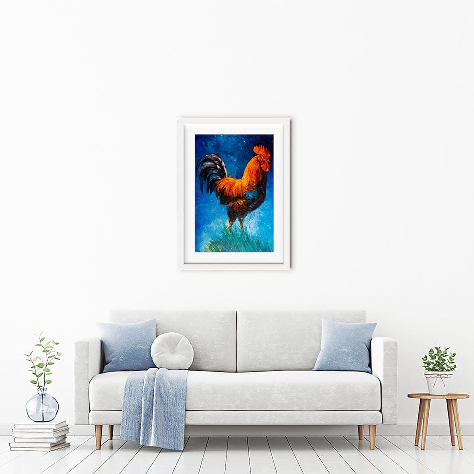 Handsome Rooster Framed Art Print wall art product Ivailo Nikolov / Shutterstock