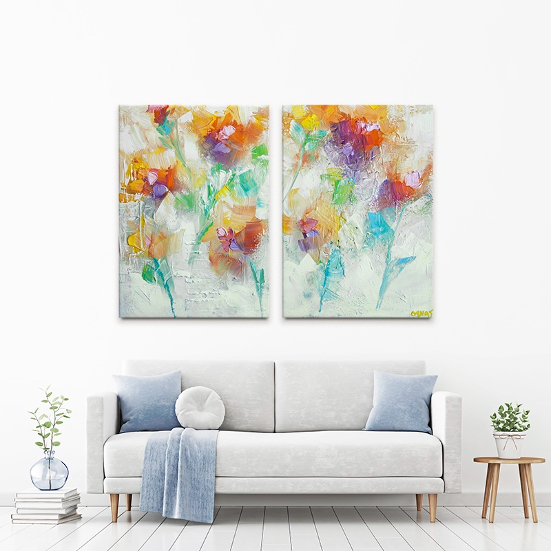 Happiness Is A Butterfly Duo Canvas Print Happiness Is A Butterfly Duo Canvas Print wall art product Osnat Tzadok