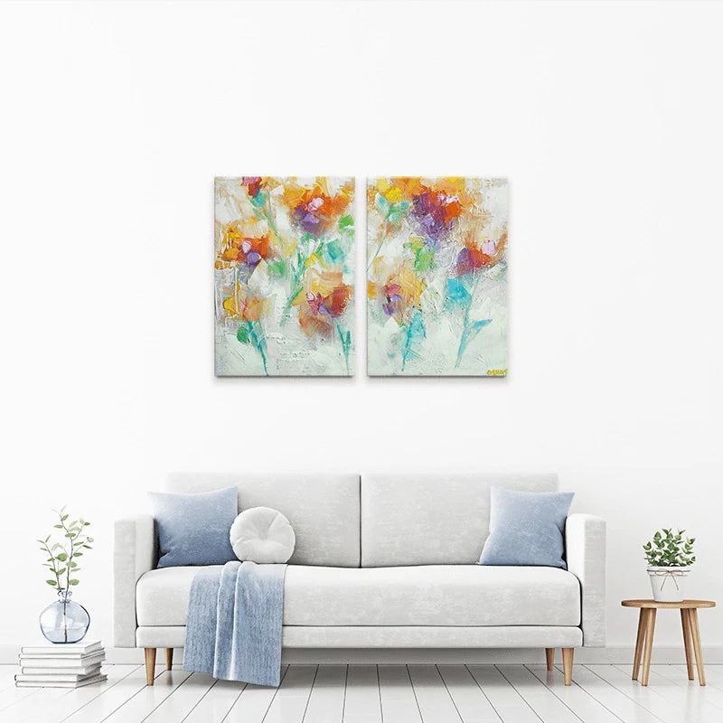Happiness Is A Butterfly Duo Canvas Print Happiness Is A Butterfly Duo Canvas Print wall art product Osnat Tzadok