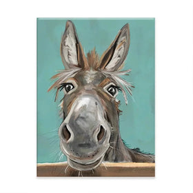 Happy Donkey Canvas Print Happy Donkey Canvas Print wall art product D Mosconi
