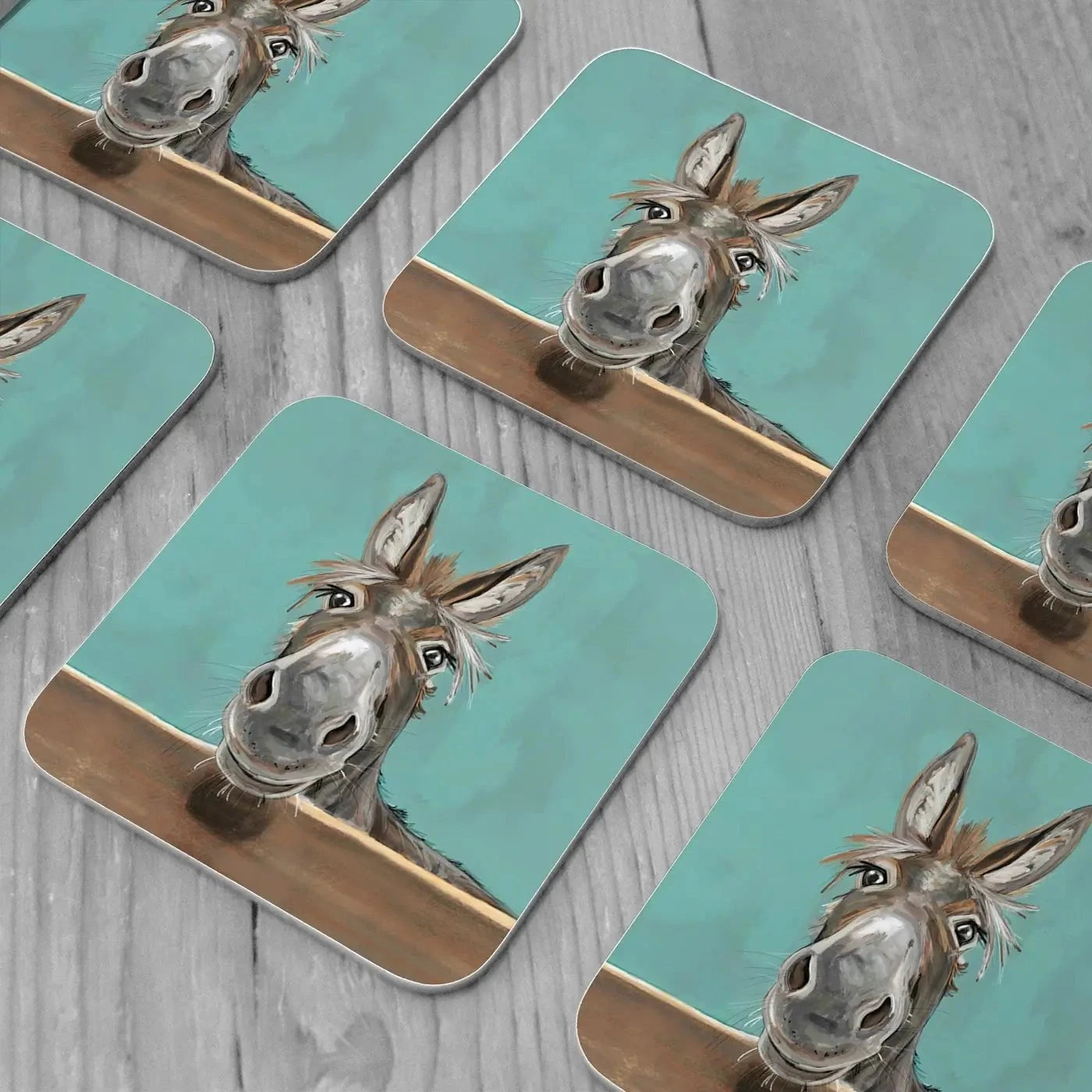 Happy Donkey Coaster Set Happy Donkey Coaster Set wall art product D Mosconi