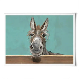 Happy Donkey Landscape Art Print Happy Donkey Landscape Art Print wall art product D Mosconi