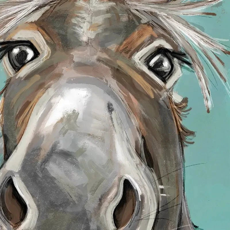 Happy Donkey Landscape Art Print Happy Donkey Landscape Art Print wall art product D Mosconi
