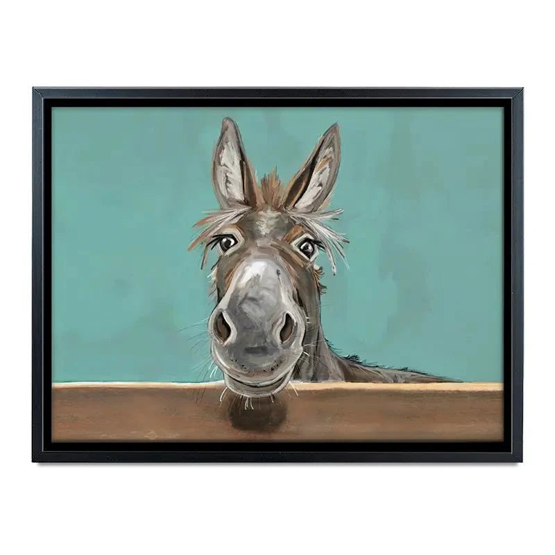 Happy Donkey Landscape Canvas Print Happy Donkey Landscape Canvas Print wall art product D Mosconi