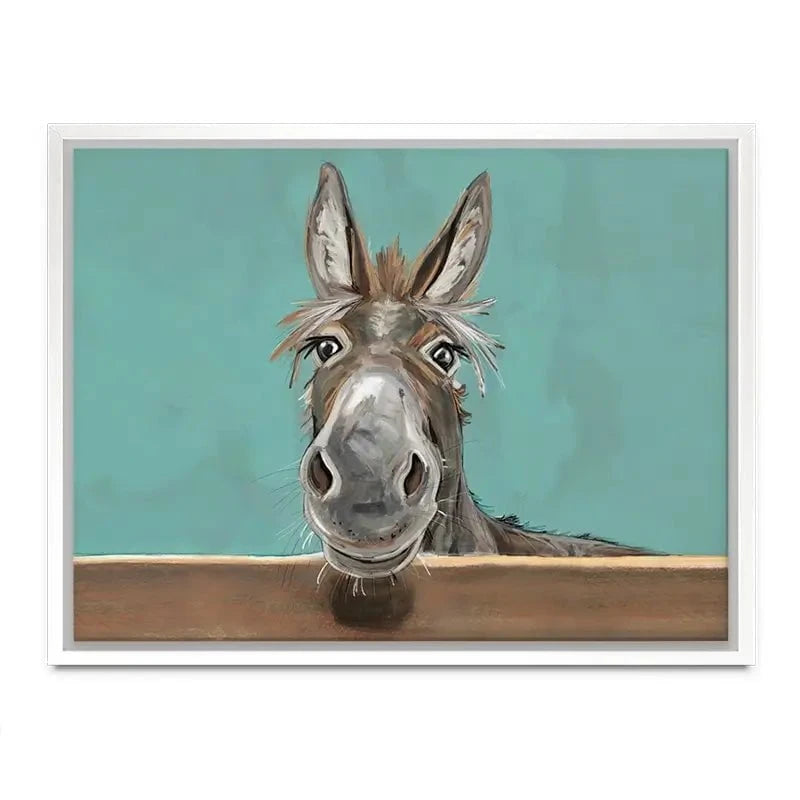 Happy Donkey Landscape Canvas Print Happy Donkey Landscape Canvas Print wall art product D Mosconi