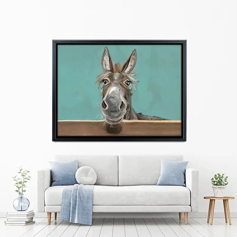 Happy Donkey Landscape Canvas Print Happy Donkey Landscape Canvas Print wall art product D Mosconi