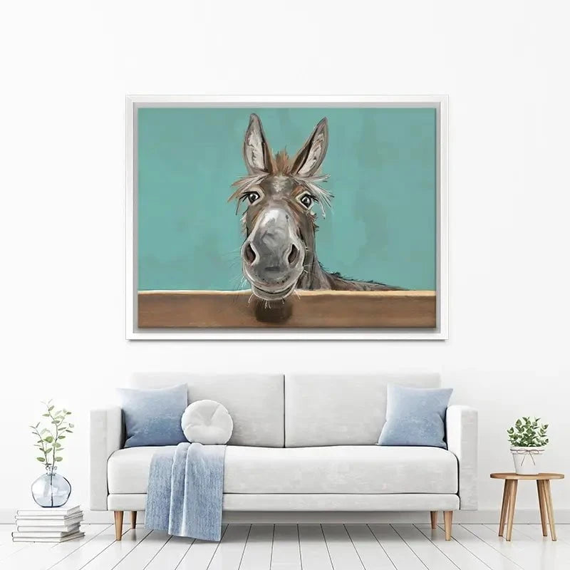 Happy Donkey Landscape Canvas Print Happy Donkey Landscape Canvas Print wall art product D Mosconi